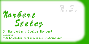 norbert stelcz business card